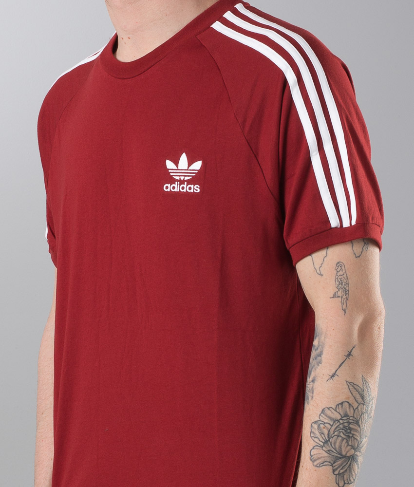 red adidas shirt