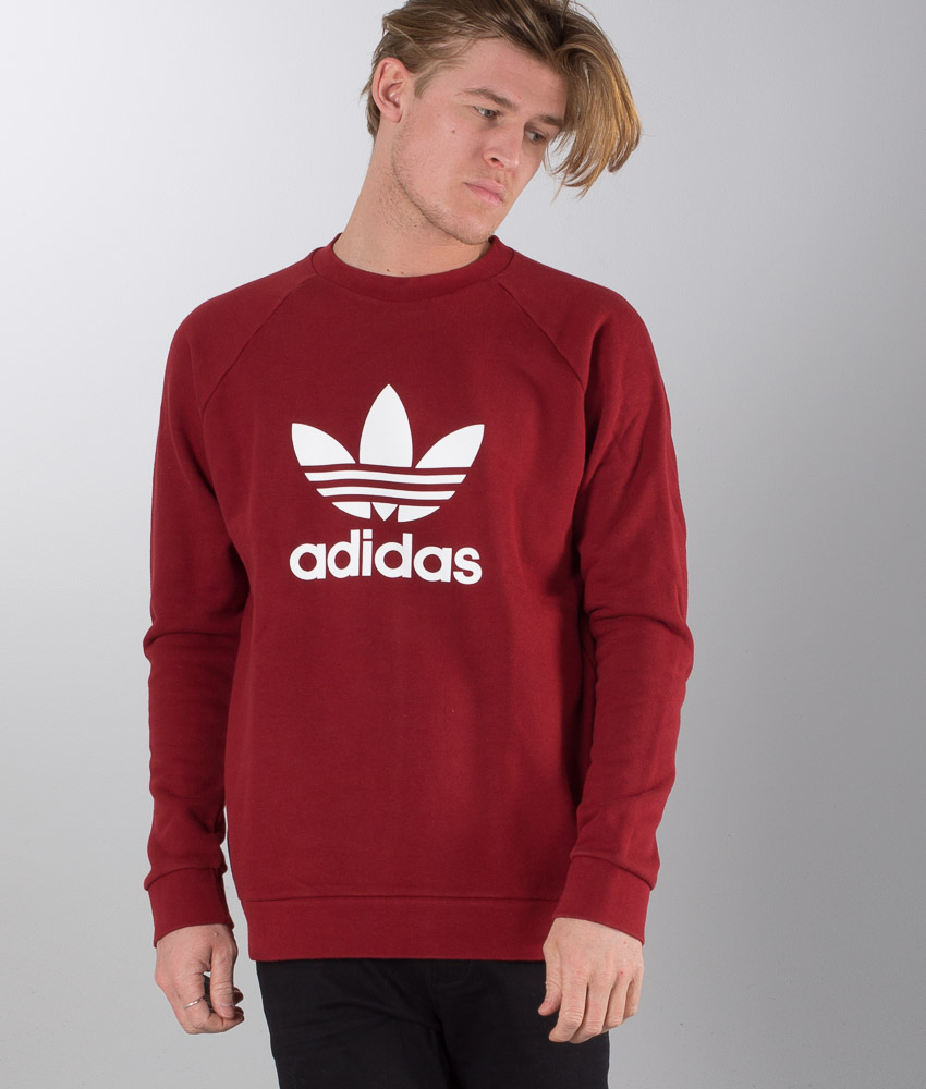Adidas Originals Trefoil Sweatshirt Rust Red Adidas Originals Trefoil Sweatshirt Rust Red