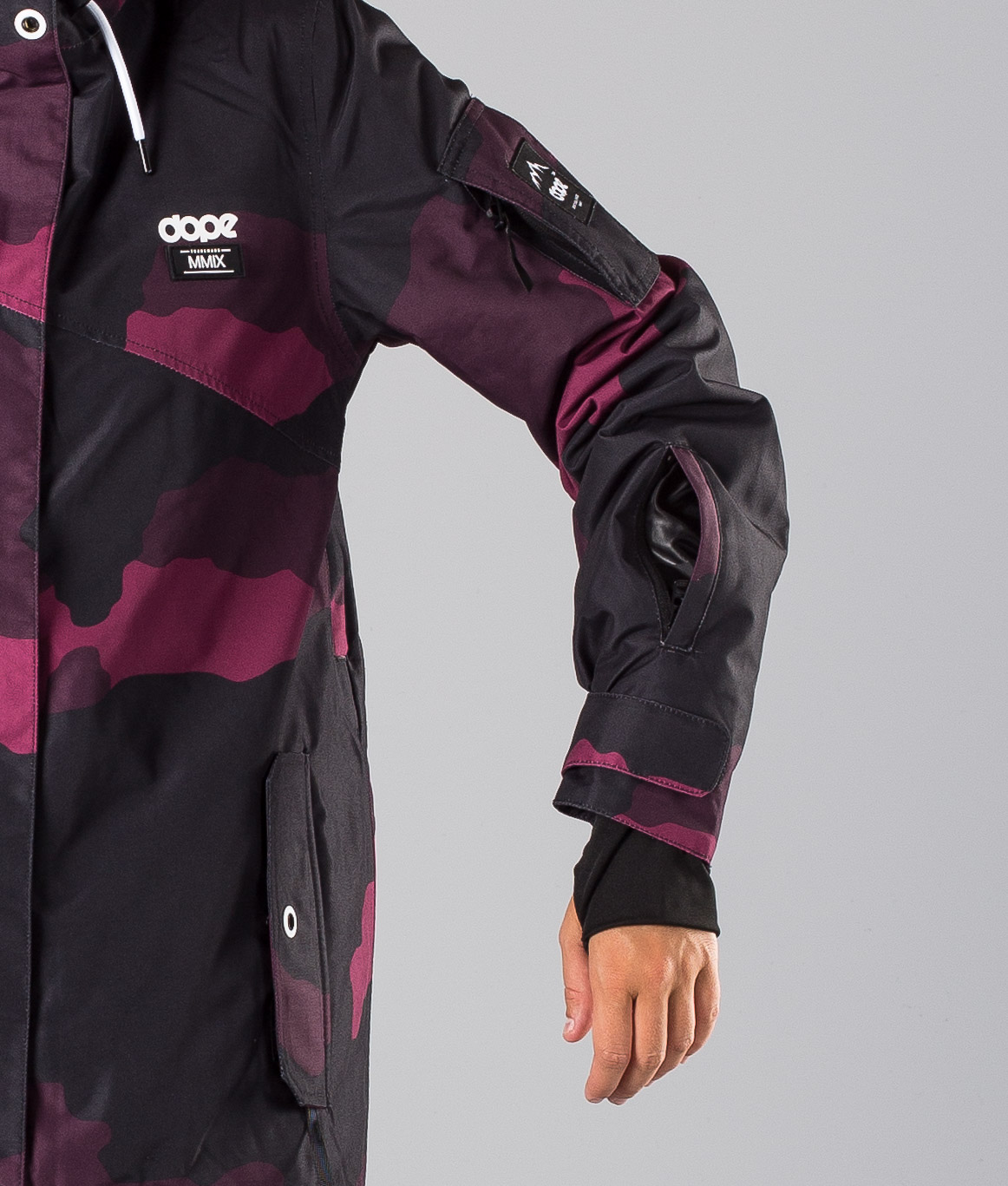 purple camo ski jacket