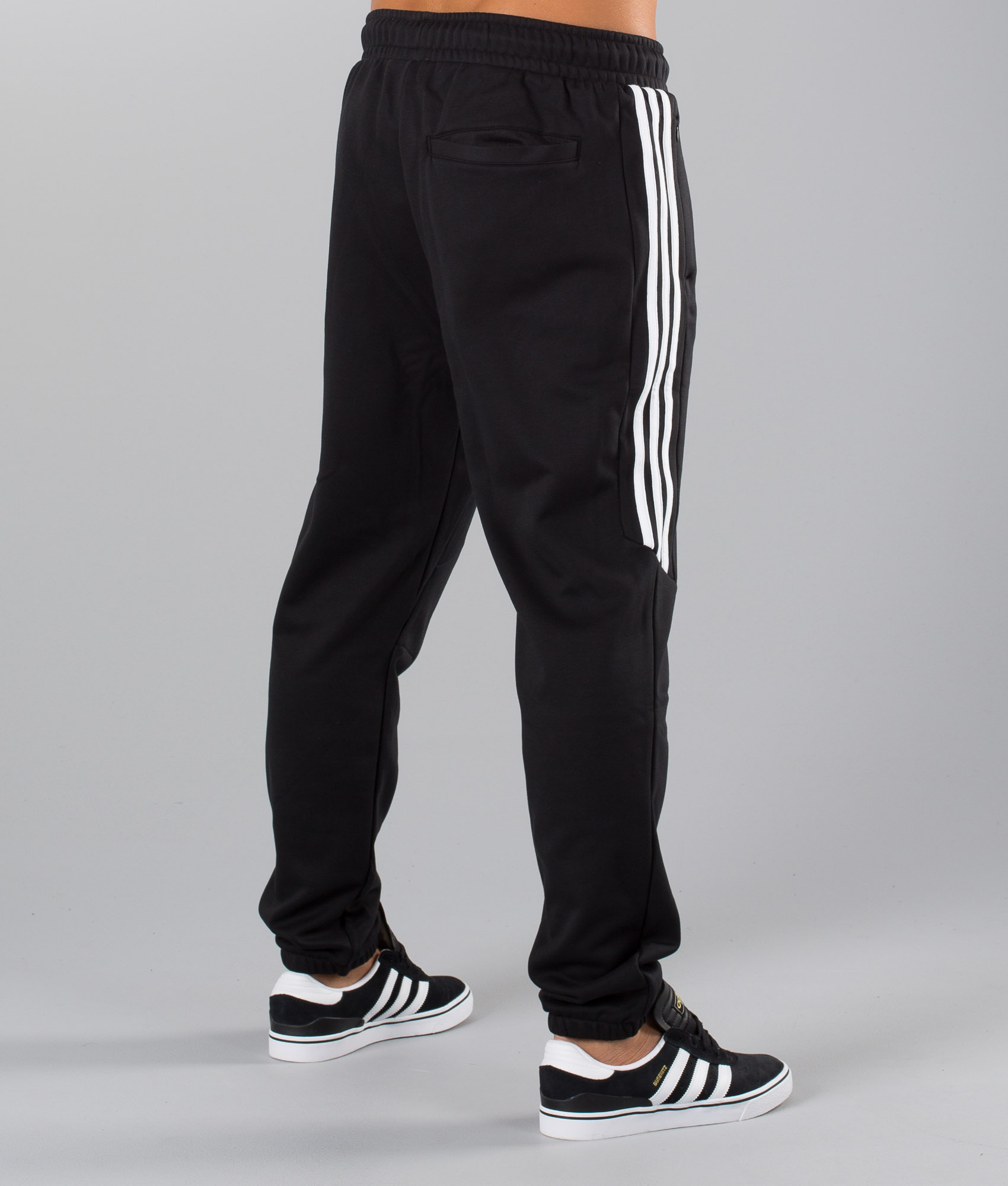adidas black and white sweatpants