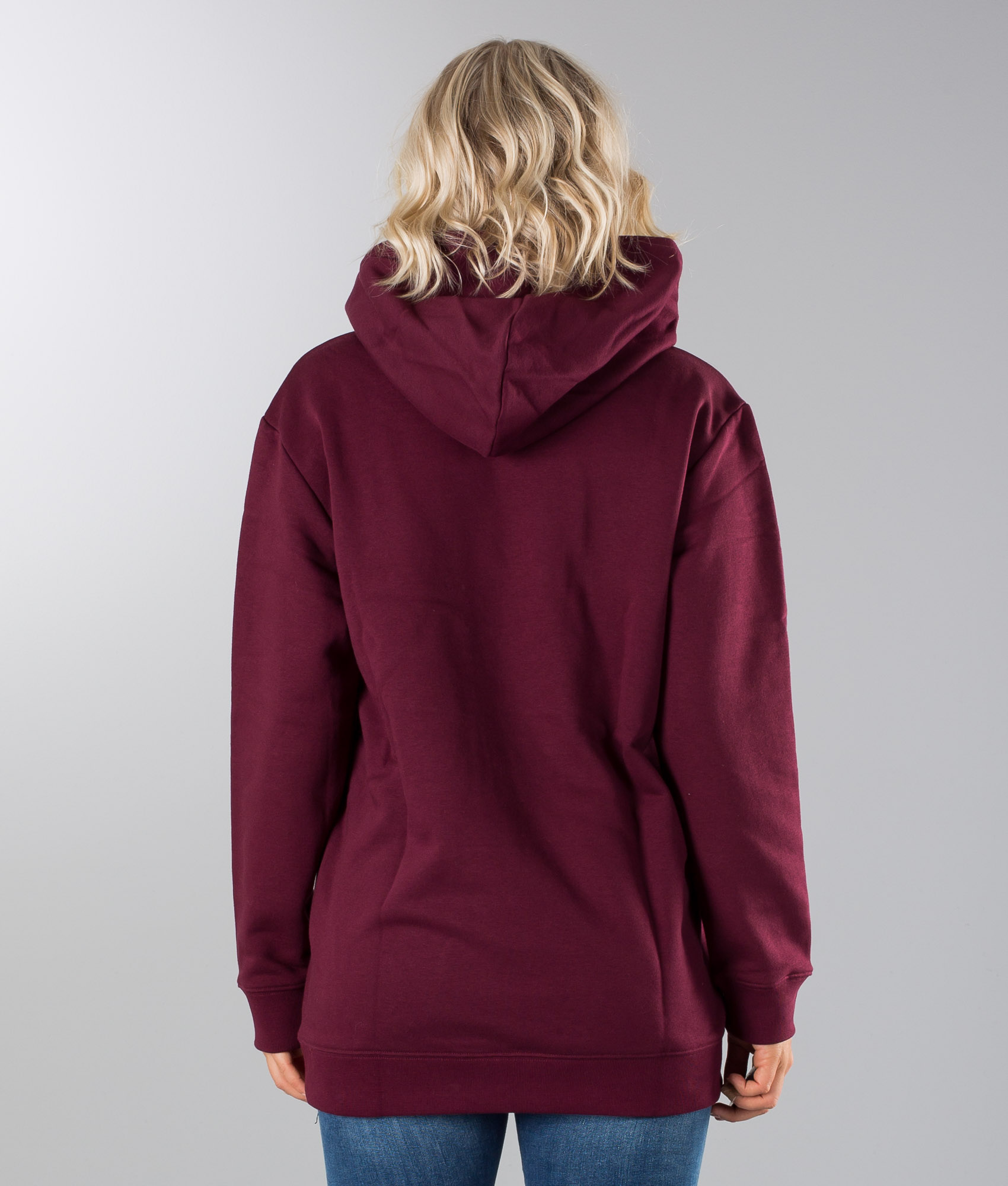 maroon adidas trefoil hoodie