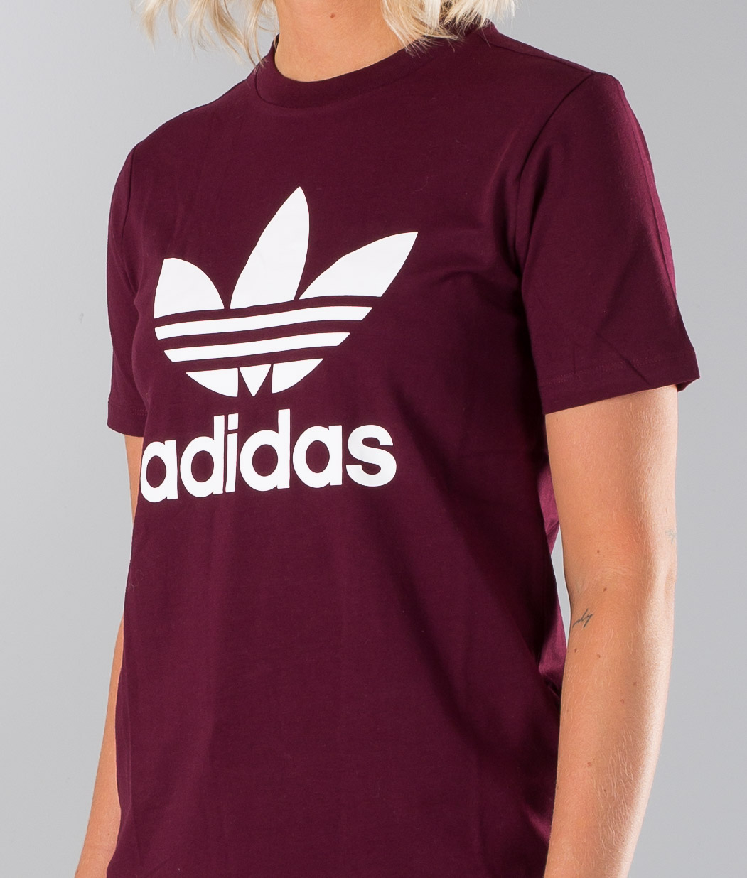 Adidas Originals Trefoil T-shirt Maroon 