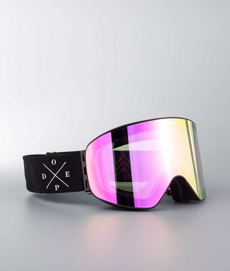 Dope Flush 2X-UP Skibrille Black W/Black Pink Mirror