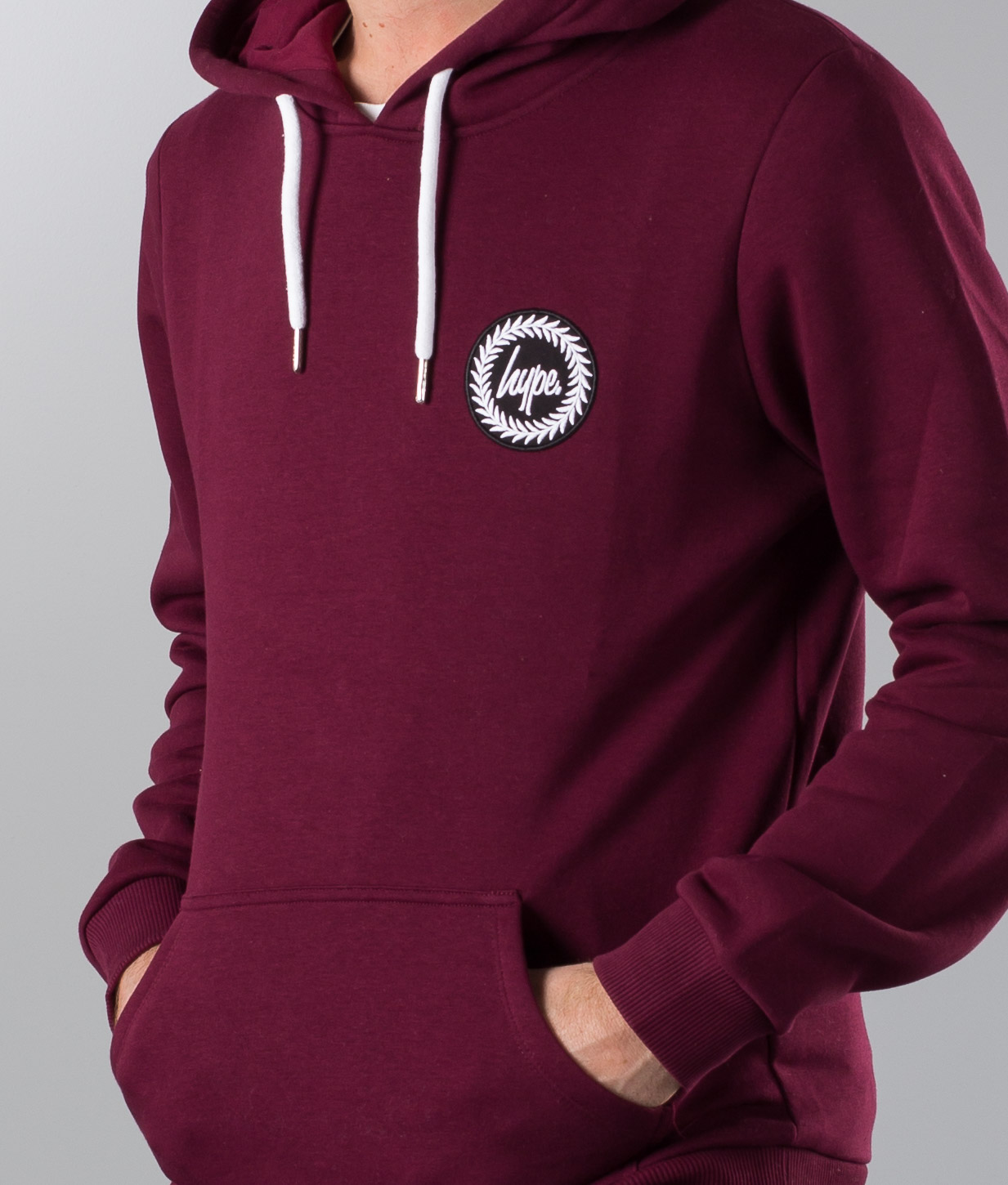 hype burgundy hoodie