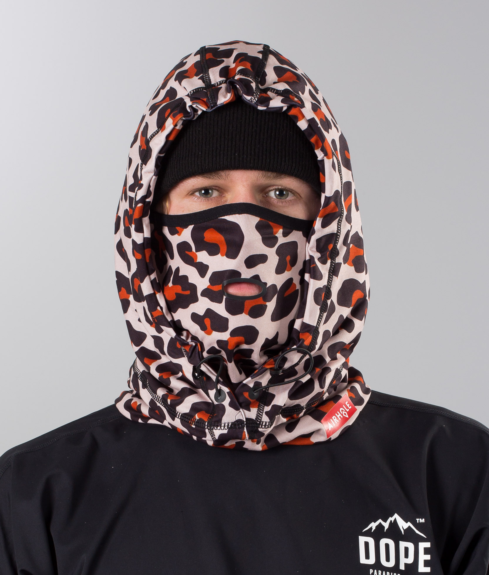 hoodie with built in bandana