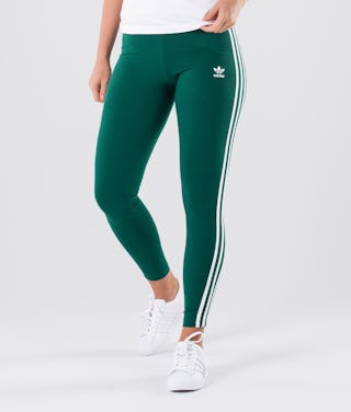 Adidas Originals 3 Stripes Leggings Collegiate Green Ridestore De