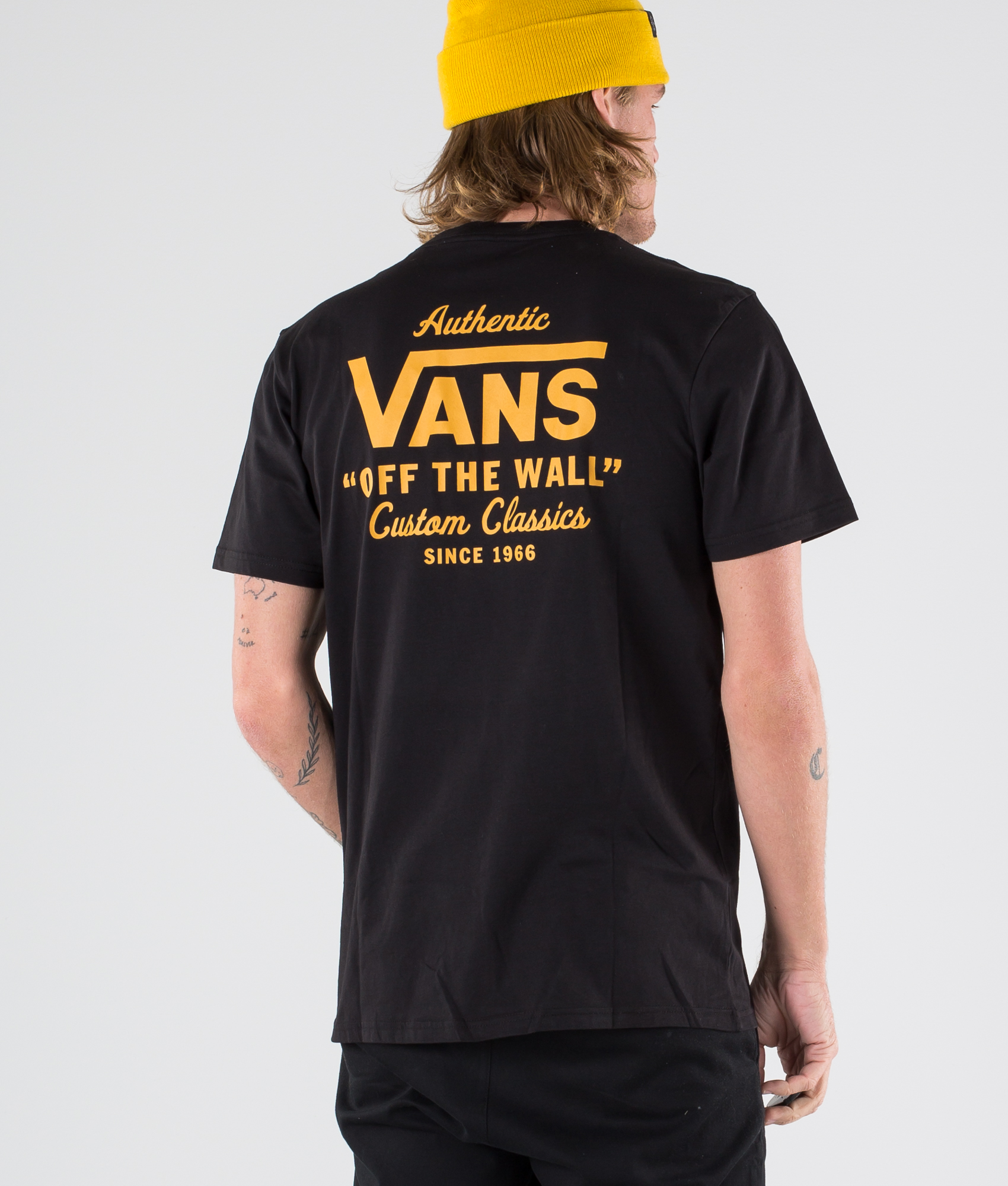 black and yellow vans shirt