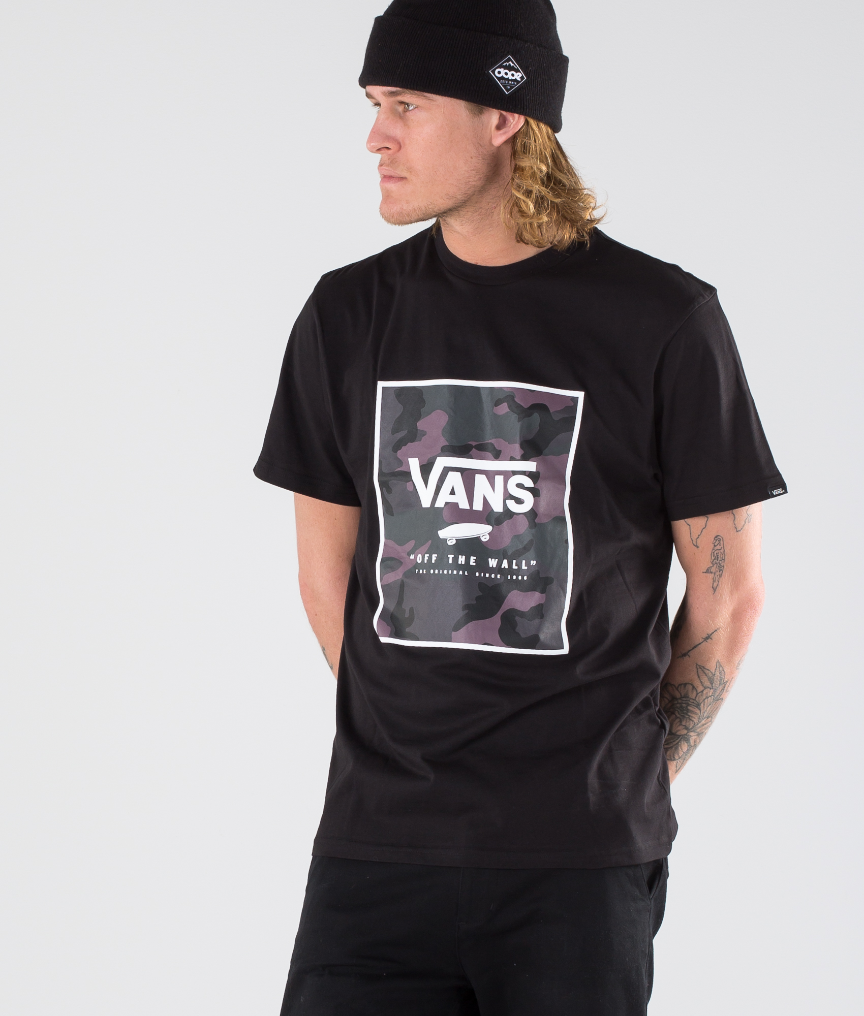 Vans Print Box T-shirt Black/Oversizedblkplumcmo - Ridestore.com