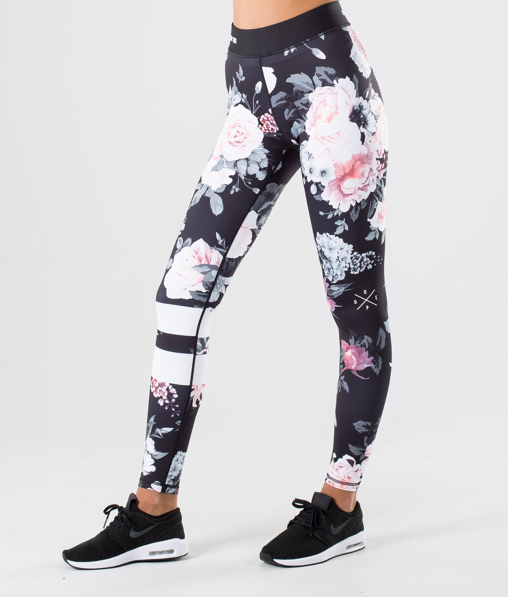 VIIANLES Floral Printed Leggings Women Skinny Fashion Flower Pants Fitness  Leggins White Running Capris Gym Girl - AliExpress