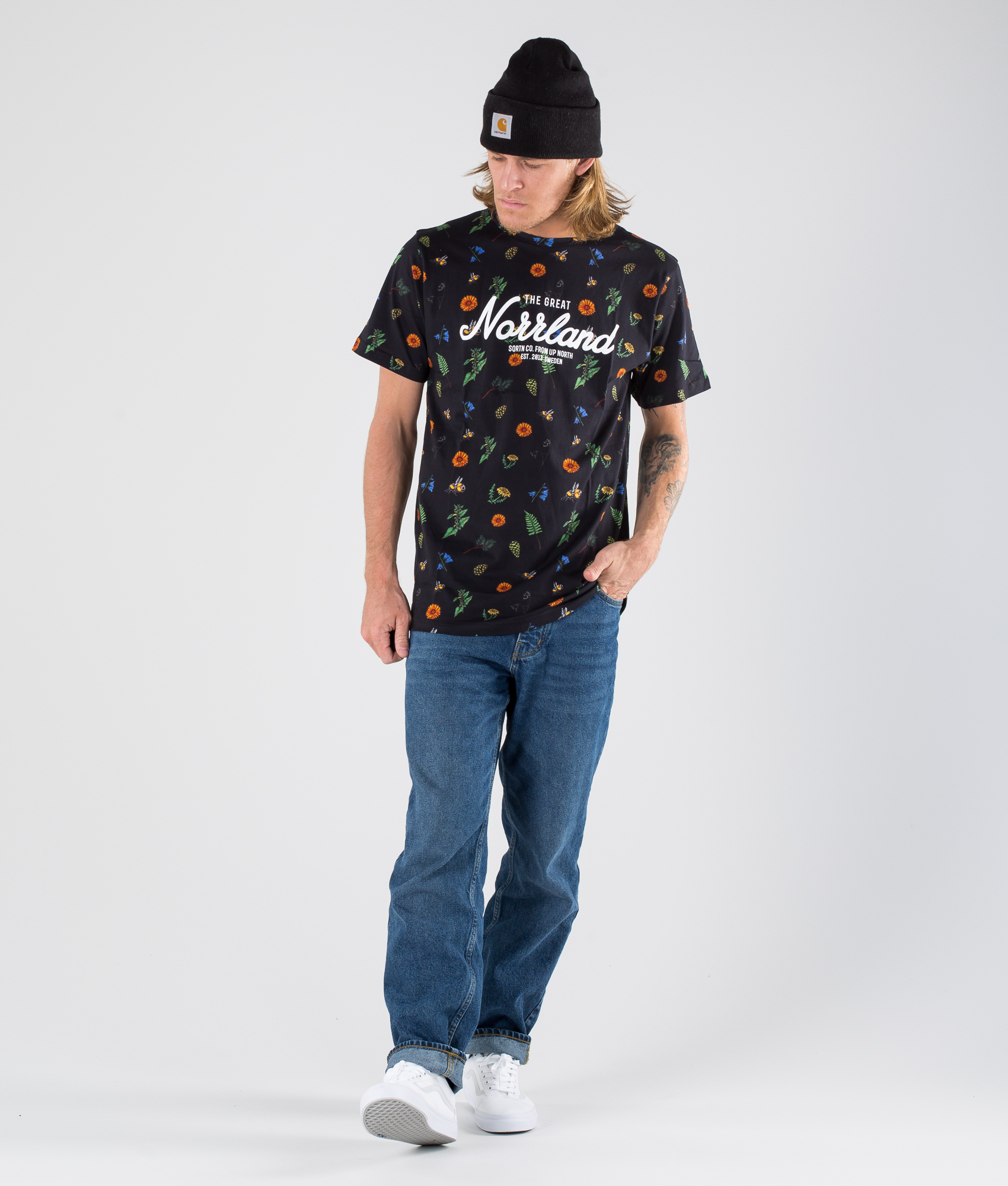 Sqrtn Great Norrland T Shirt Summer Black - 