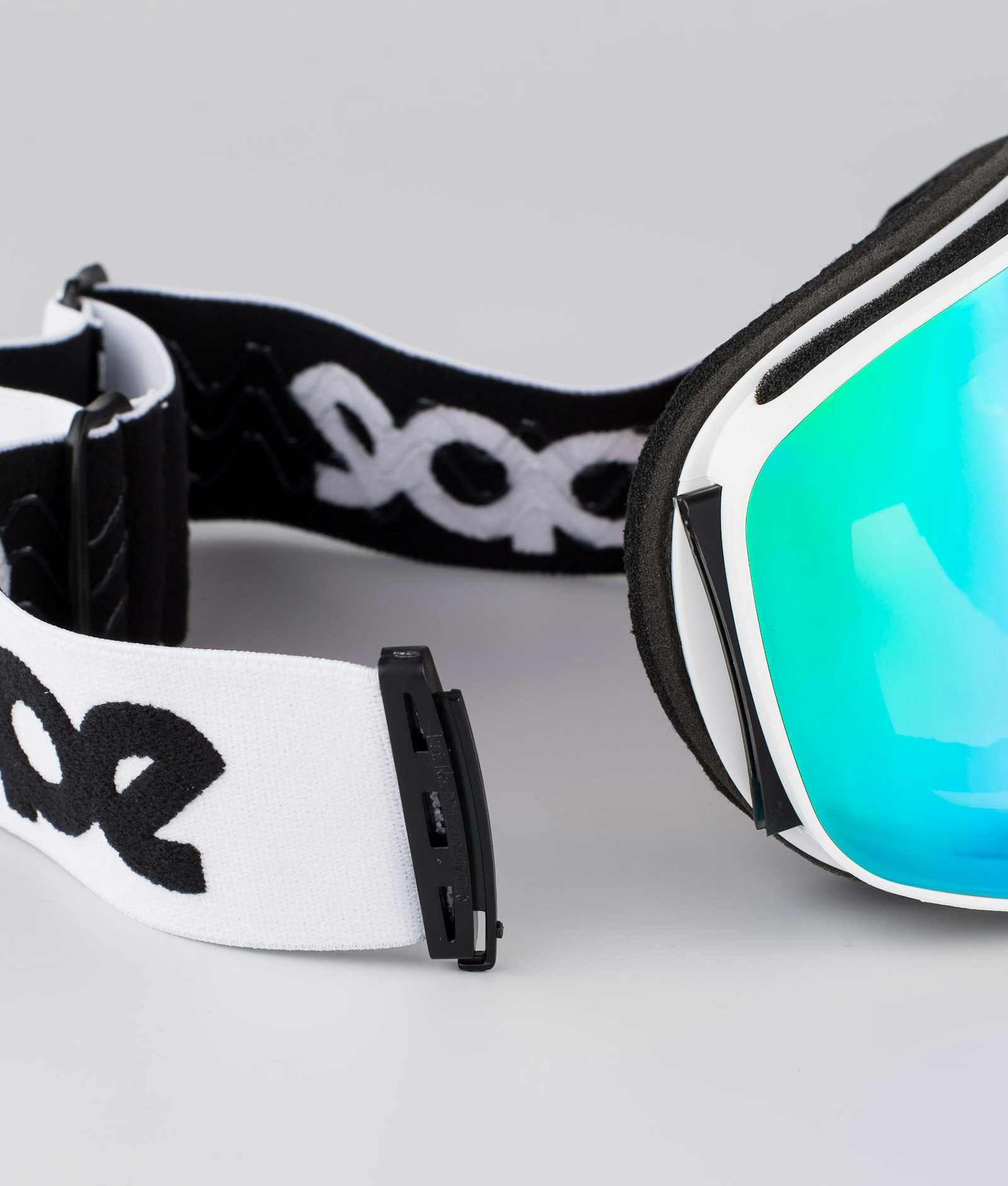 Dope Flush OG Ski Goggles White W/White Green Mirror