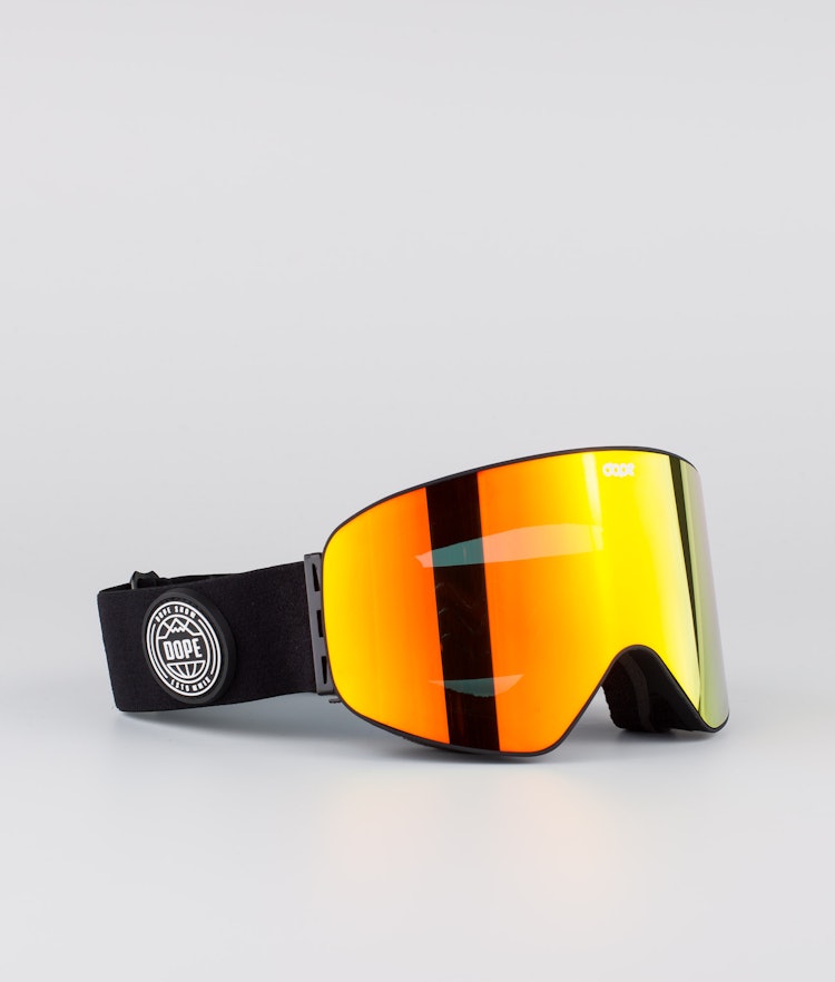 Dope Flush Glotain II Gafas de esquí Black W/Red Mirror