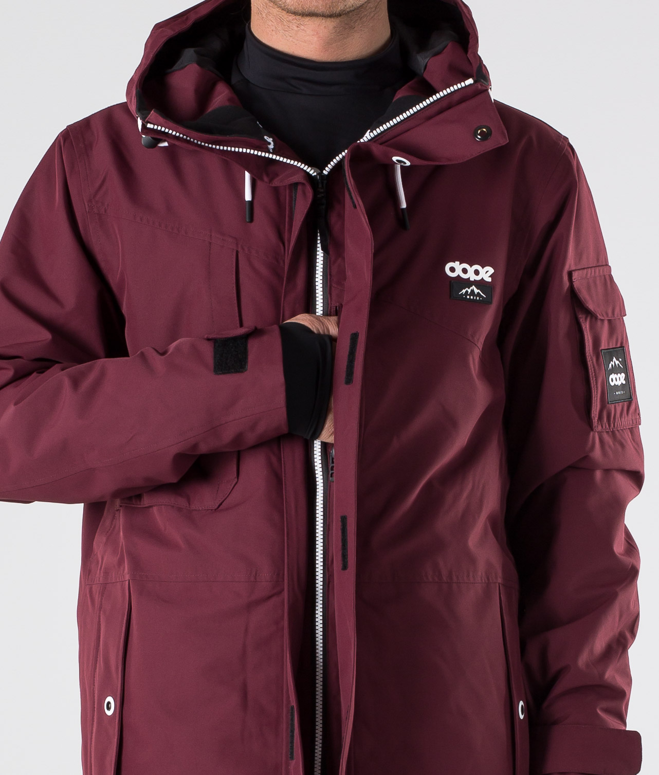 Dope Adept Snowboardjakke Burgundy Dope Adept Snowboardjakke Burgundy