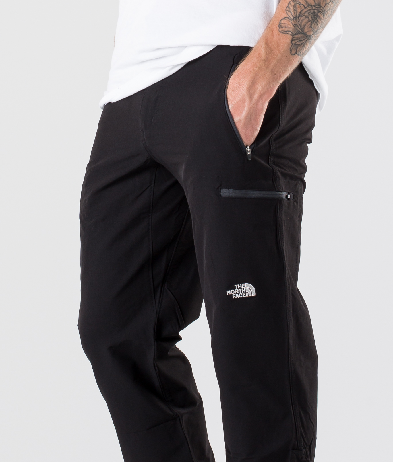 north face black trousers