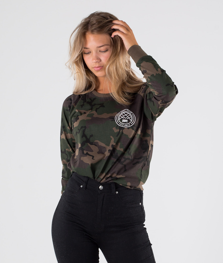 Dope Copain Lines Longsleeve Woodcamo