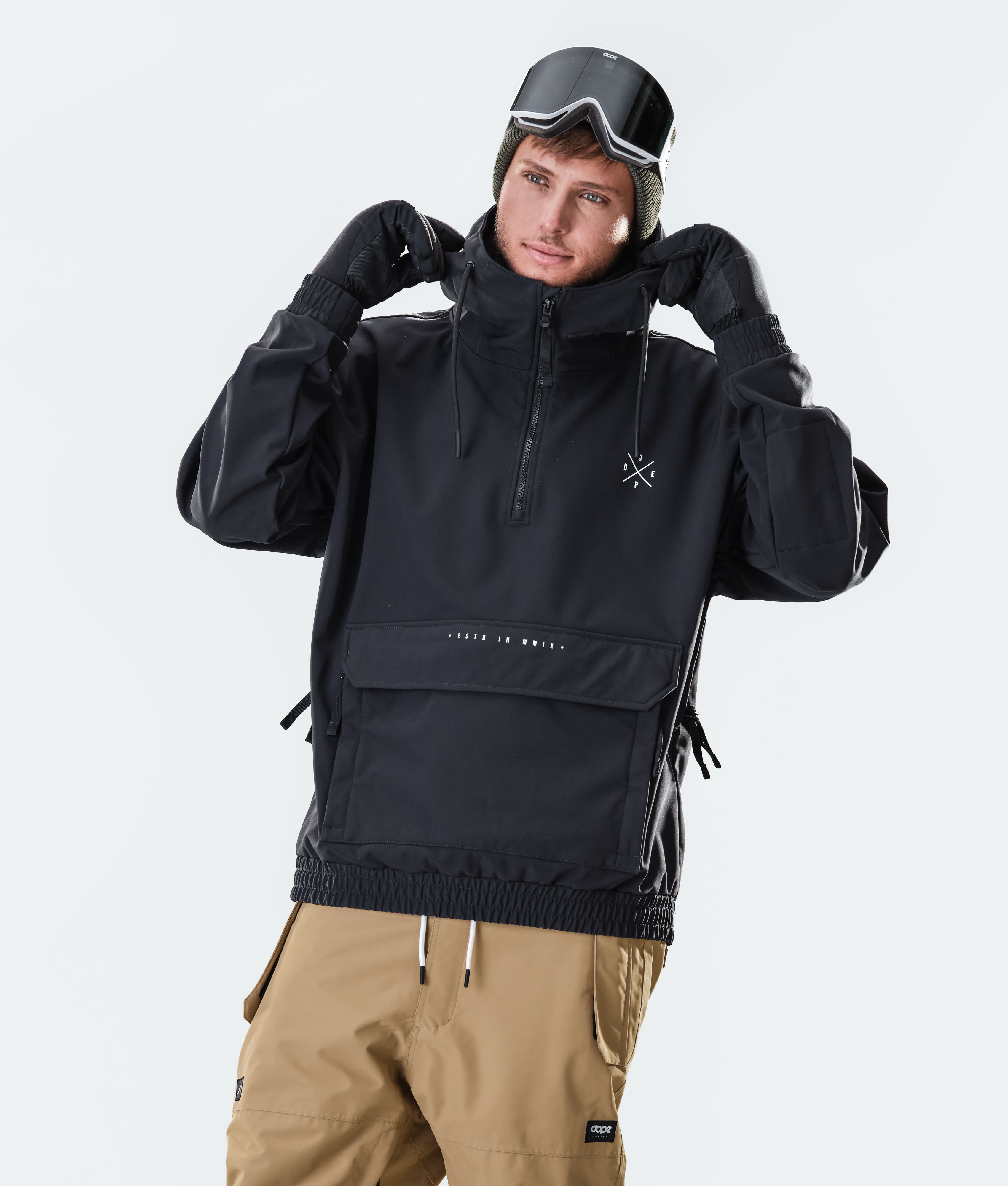 Snowboard cross neck modern hoodie warm ski hoodie chunky just ride winter snow 