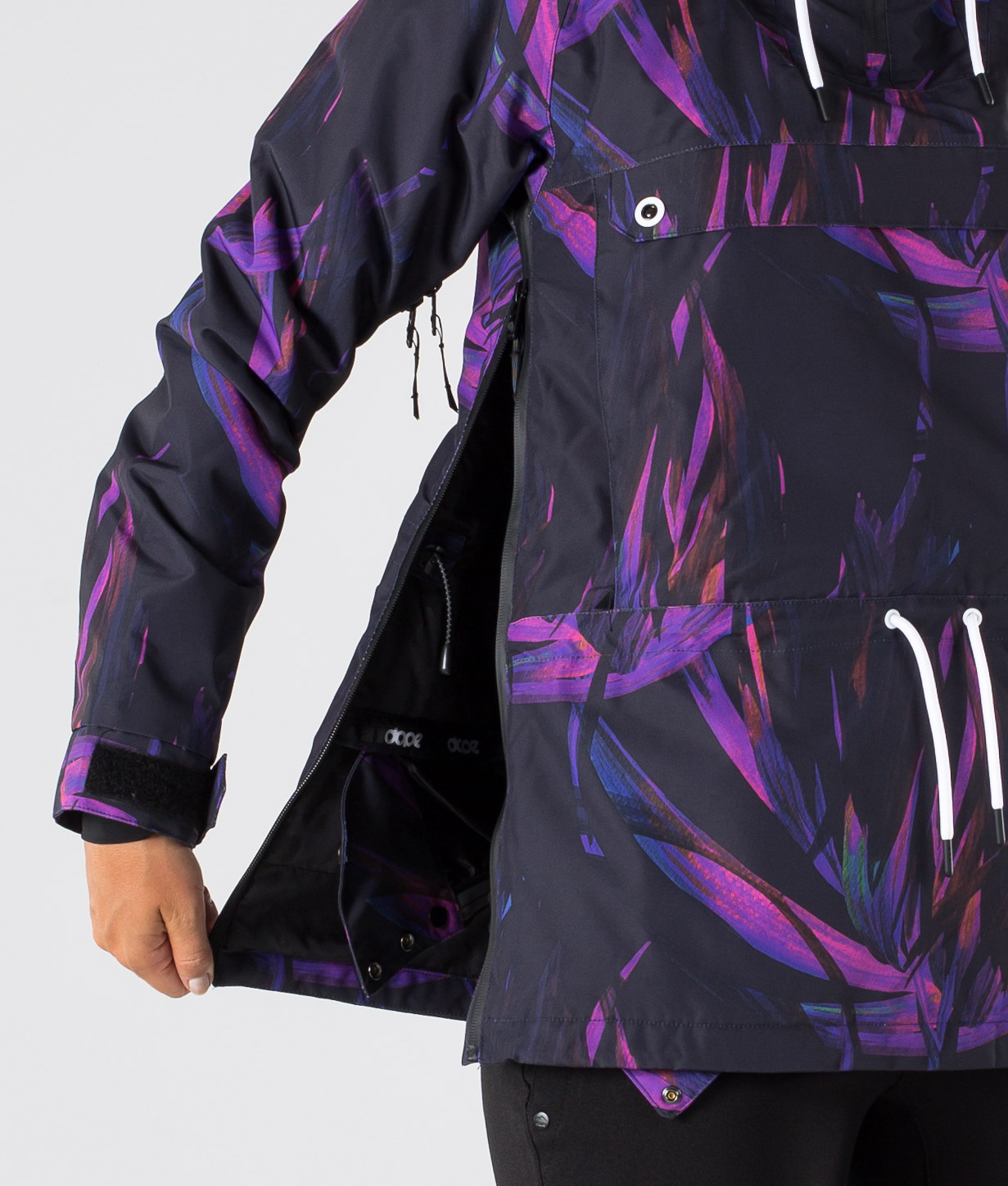 purple snow jacket