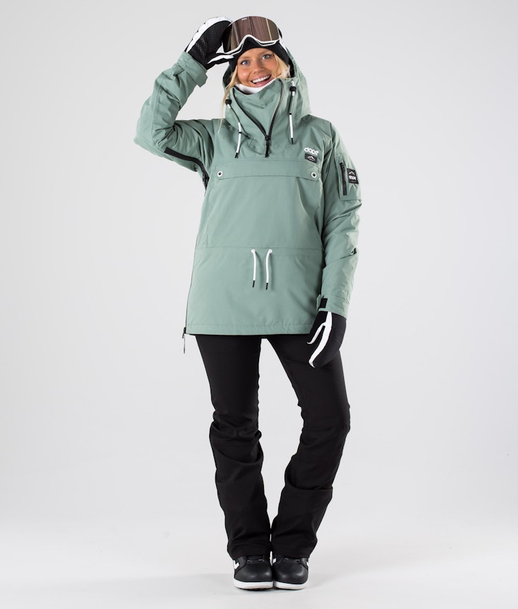 Annok W 2019 Snowboard Jacket Women Faded Green, Image 8 of 9