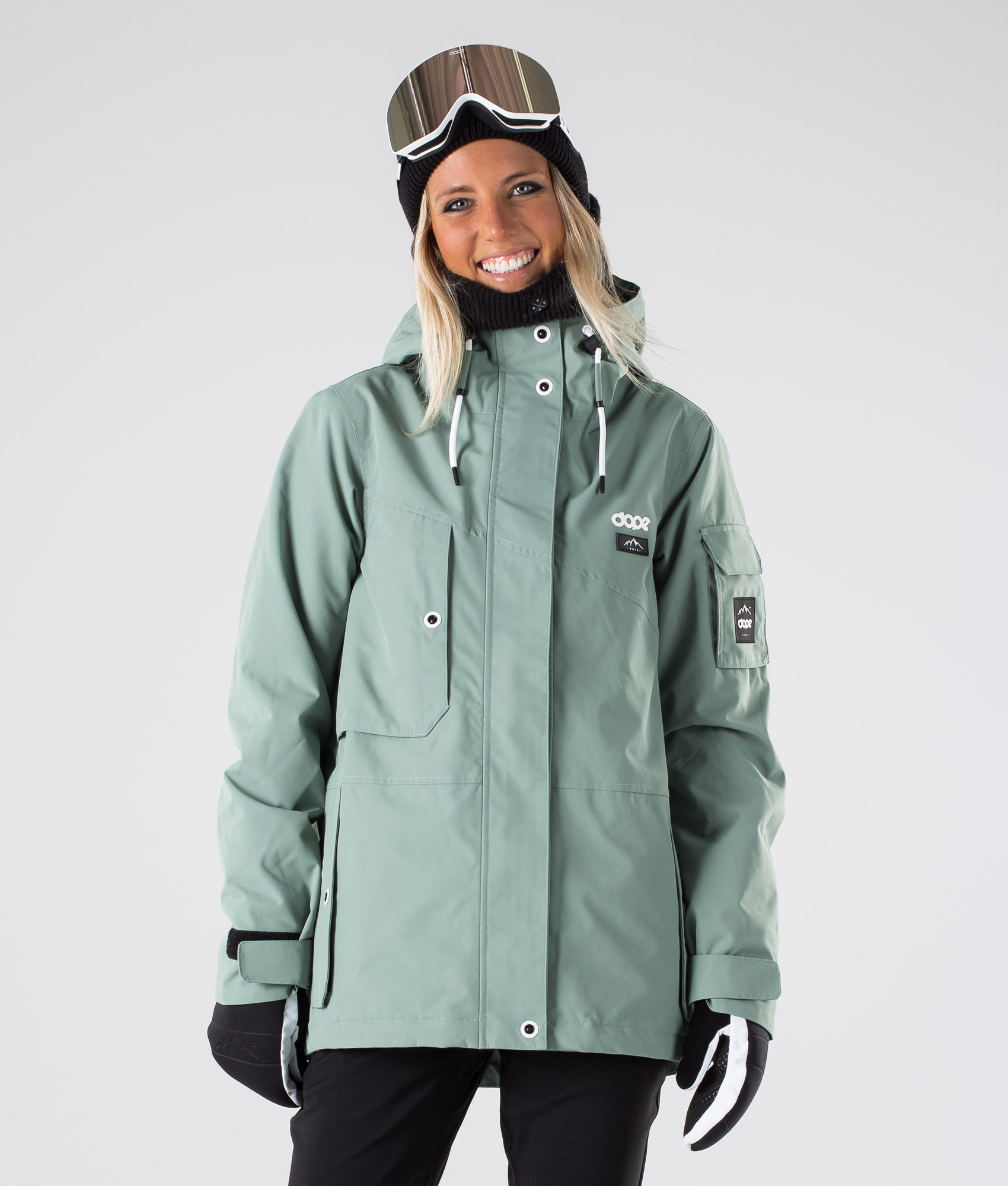 Dope Adept W 2019 Snowboard Jacket Faded Green