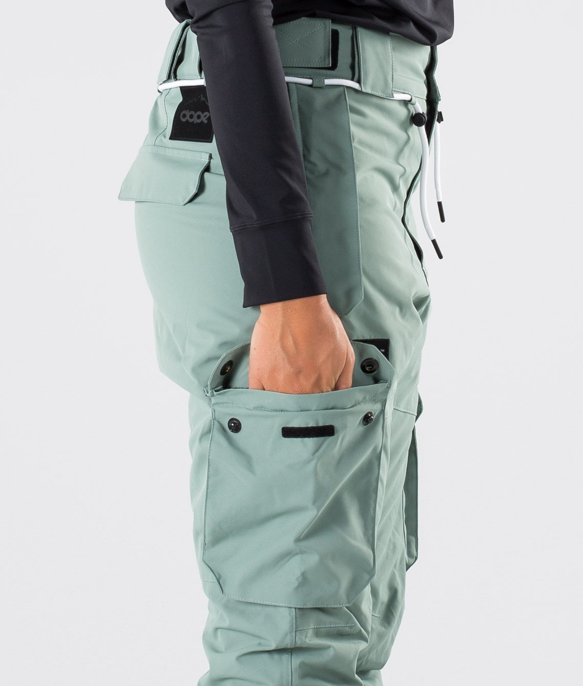 Dope Iconic W 2020 Women's Snowboard Pants Faded Green Ridestore UK