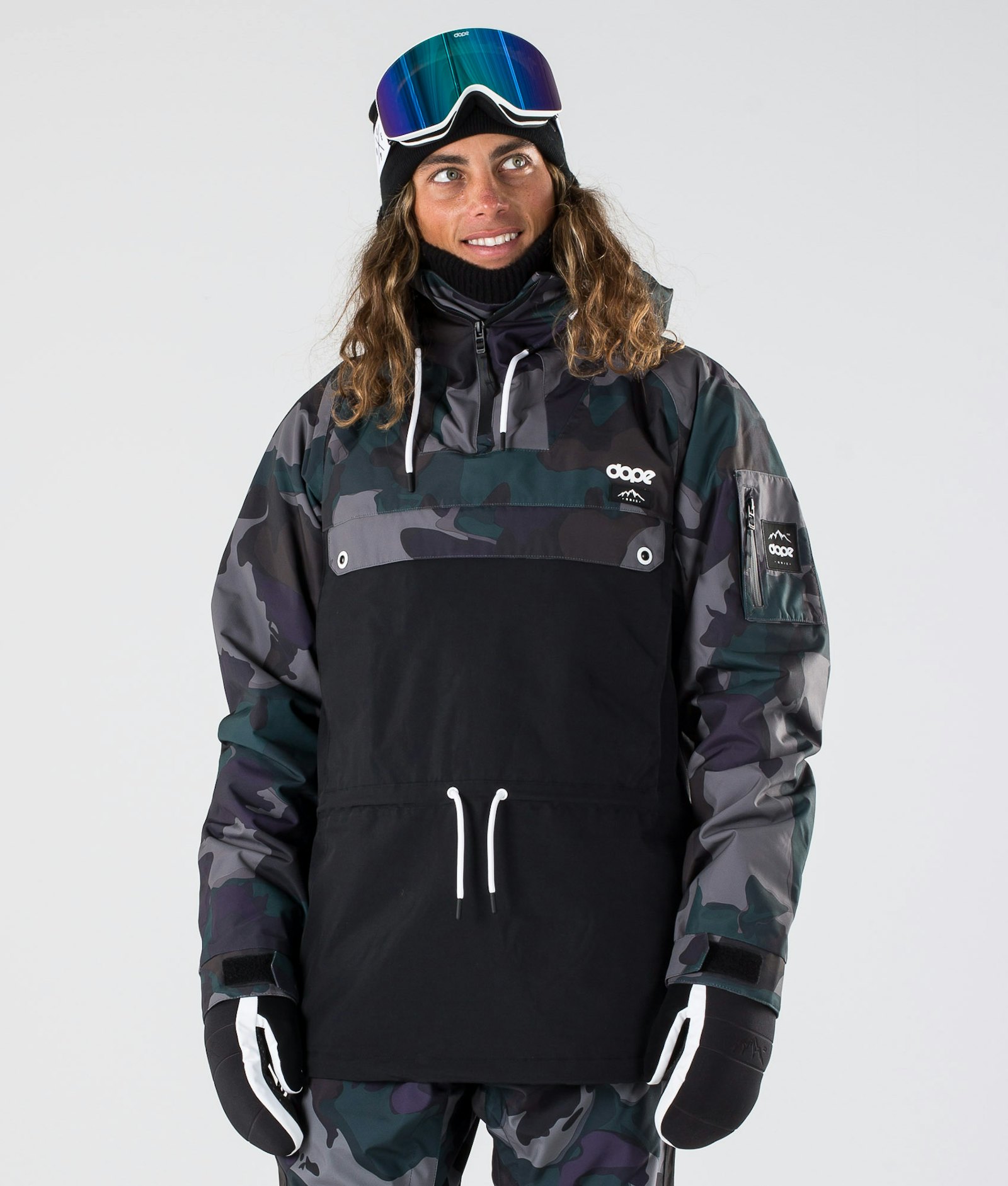 Dope Annok 2019 Snowboard Jacket Men Grape Green Camo
