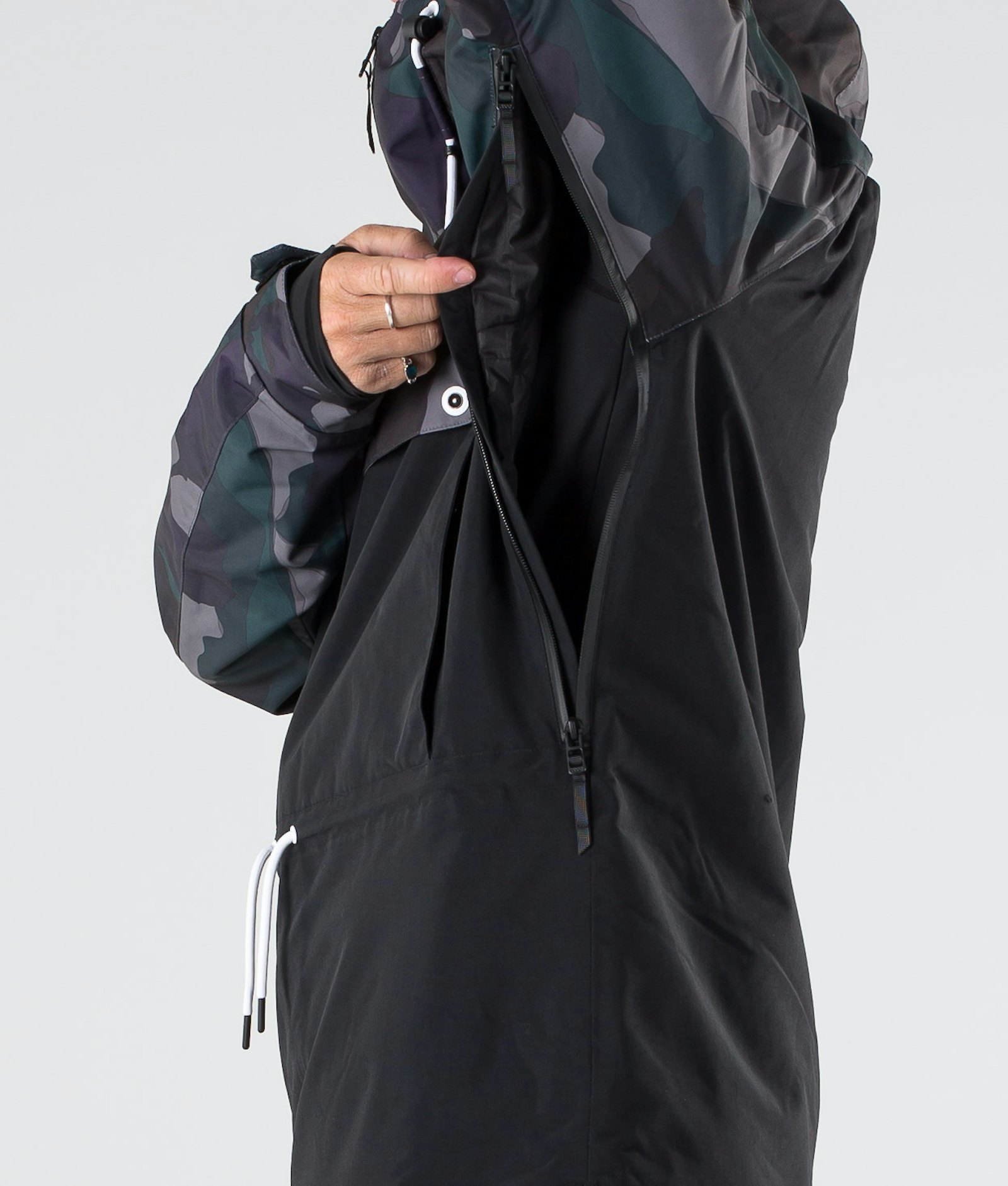 Dope Annok 2019 Snowboard Jacket Men Grape Green Camo