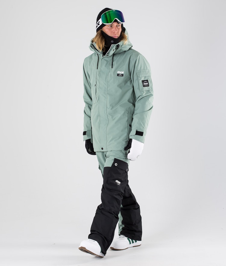 Adept 2019 Veste Snowboard Homme Faded Green, Image 11 sur 12