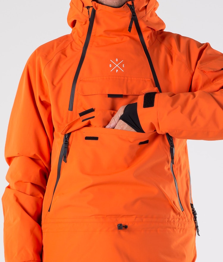 Akin 2019 Veste Snowboard Homme Orange, Image 6 sur 13