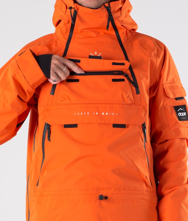 Akin 2019 Veste Snowboard Homme Orange, Image 7 sur 13