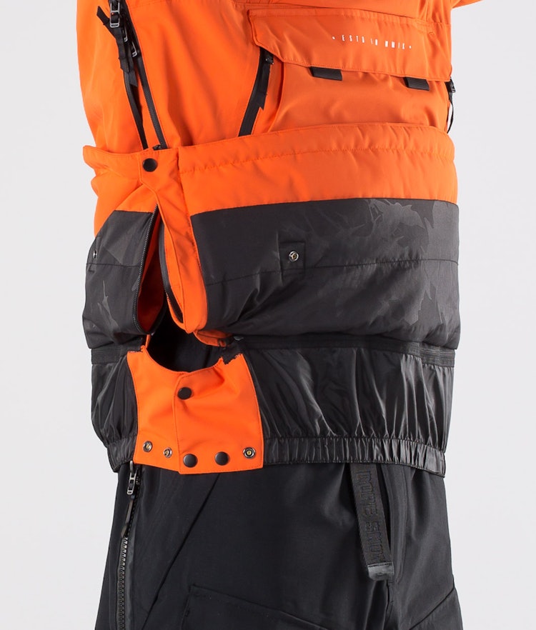 Akin 2019 Veste Snowboard Homme Orange, Image 9 sur 13