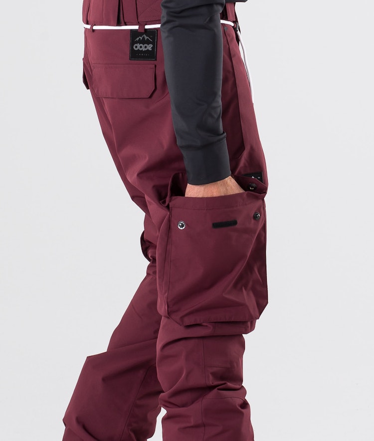 Dope Iconic 2019 Spodnie Snowboardowe Mężczyźni Burgundy