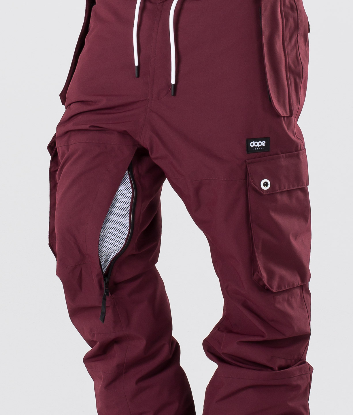 Dope Iconic 2019 Snowboard Pants Men Burgundy