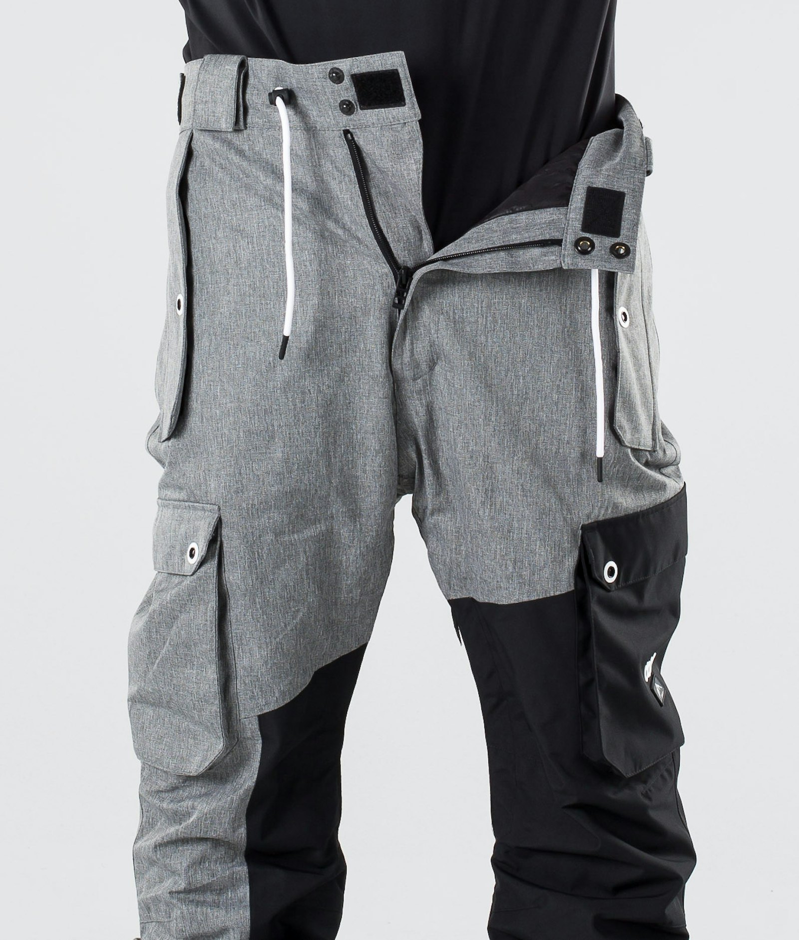 Dope Adept 2019 Spodnie Snowboardowe Mężczyźni Grey Melange/Black