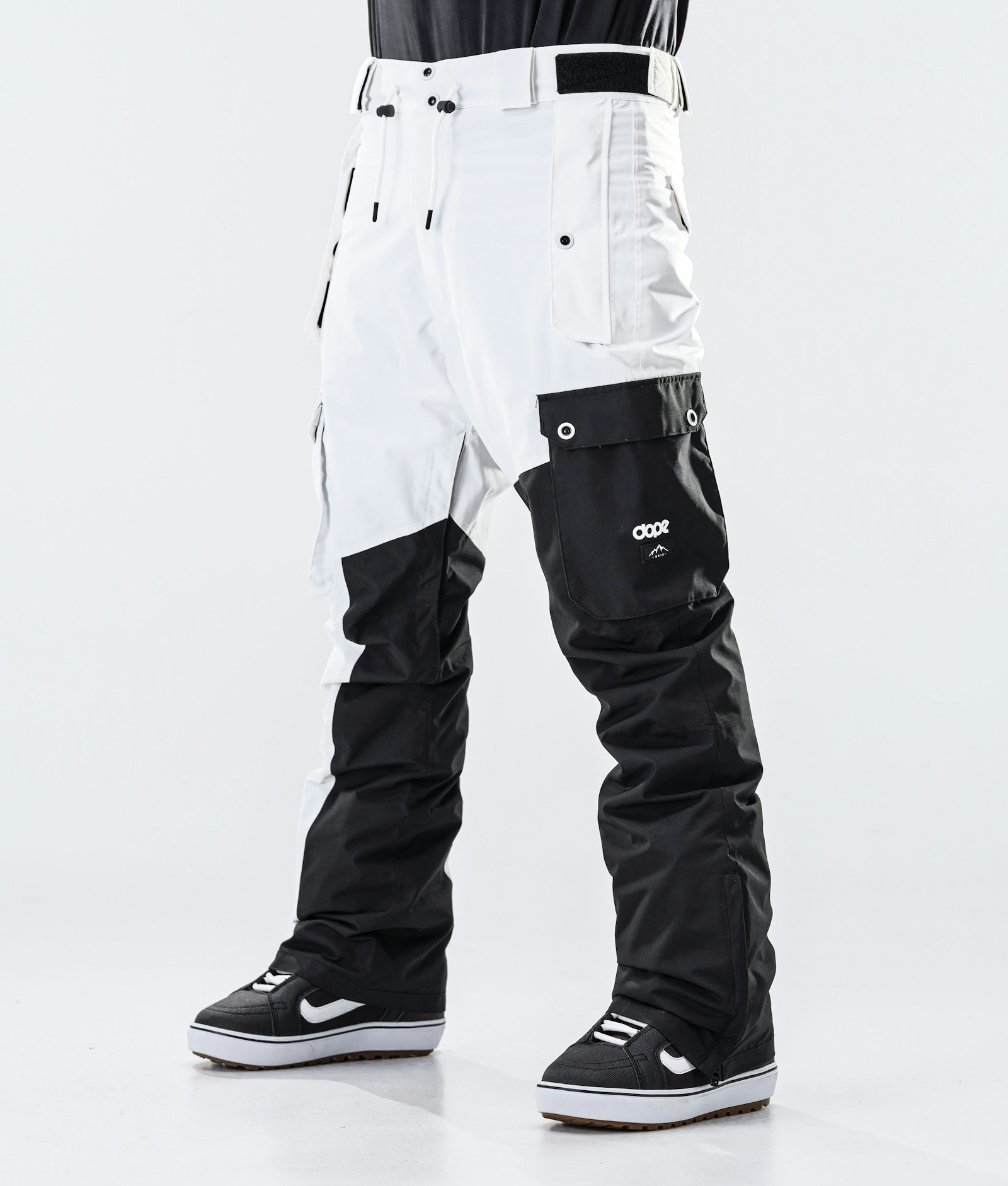 Dope Adept 2019 Spodnie Snowboardowe Mężczyźni Black/White