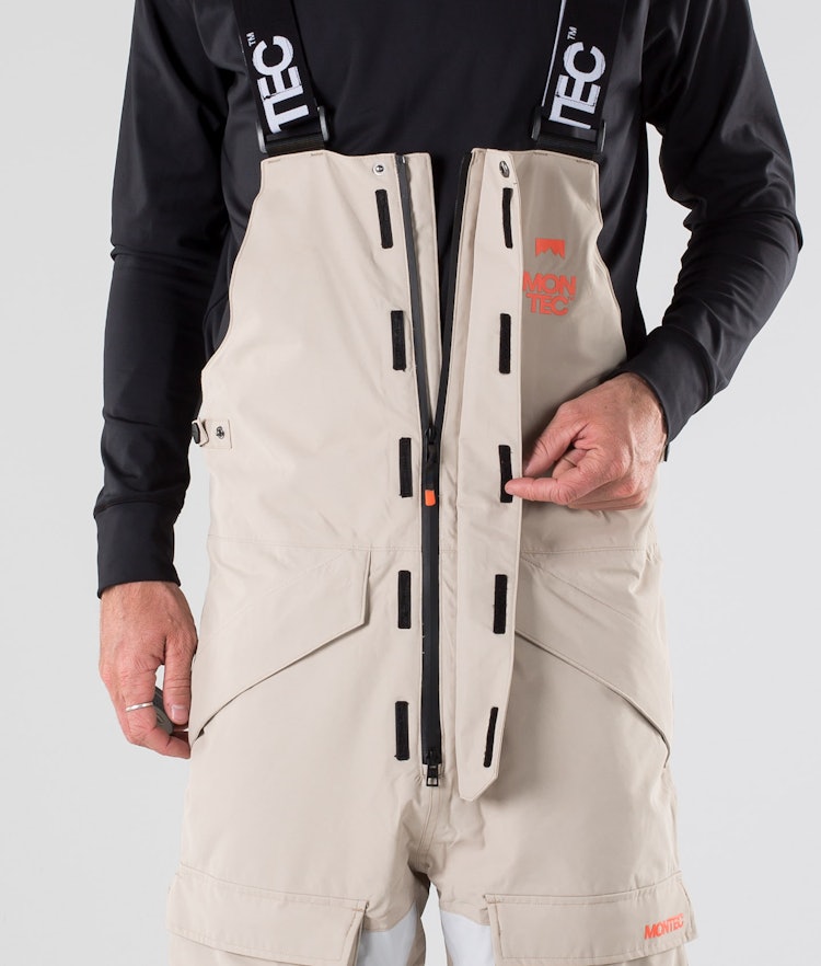 Montec Fawk 2019 Spodnie Snowboardowe Mężczyźni Desert Light Grey Atlantic