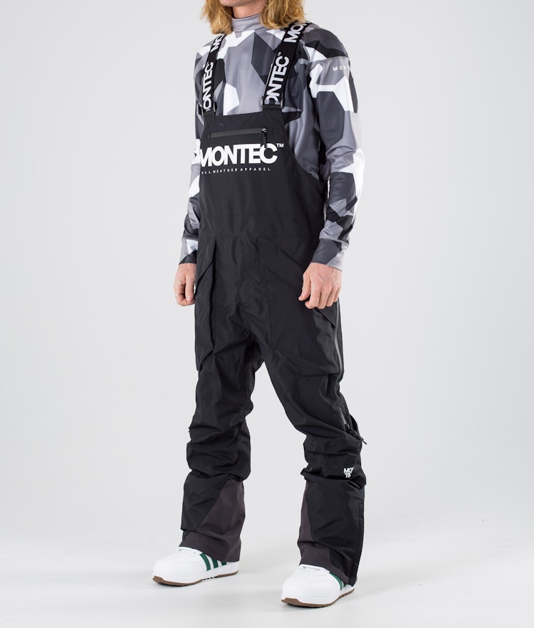 Montec Fenix Pantaloni Snowboard Uomo Black