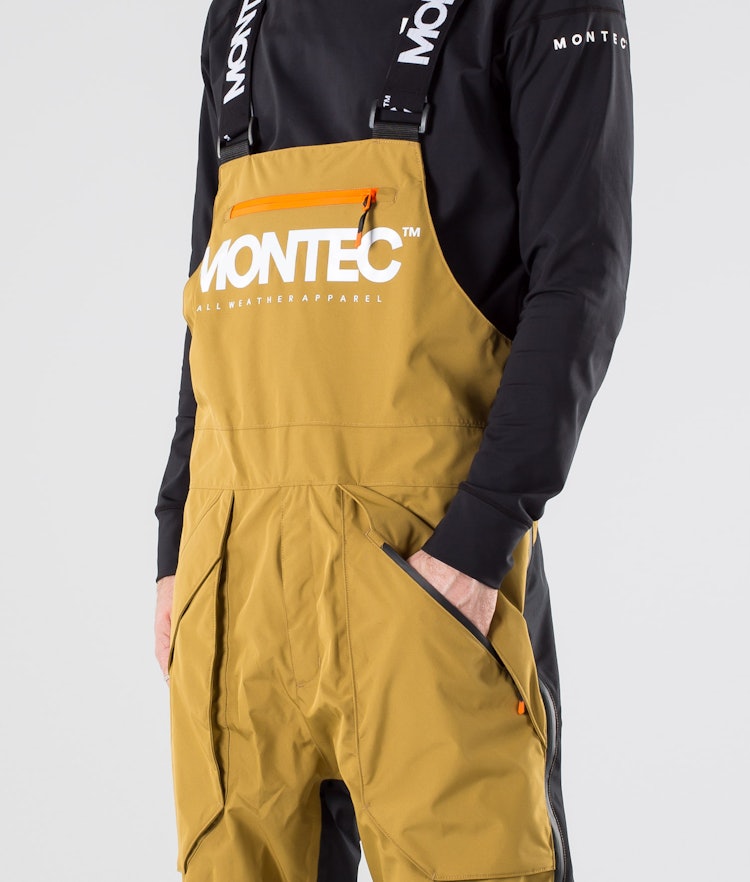 Montec Fenix Snowboard Pants Men Gold, Image 3 of 9