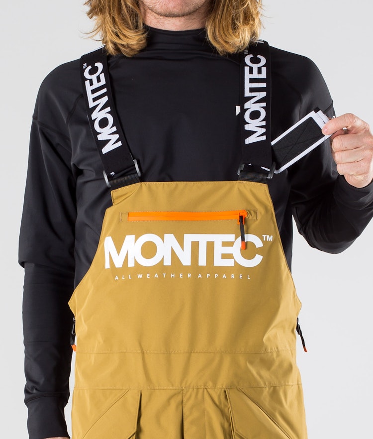 Montec Fenix Pantaloni Snowboard Uomo Gold