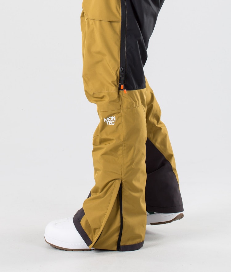 Montec Fenix Kalhoty na Snowboard Pánské Gold, Obrázek 8 z 9