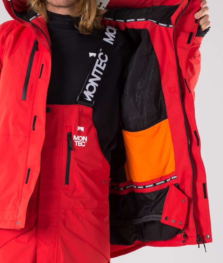 Montec Fawk 2019 Kurtka Snowboardowa Mężczyźni Red, Zdjęcie 9 z 13