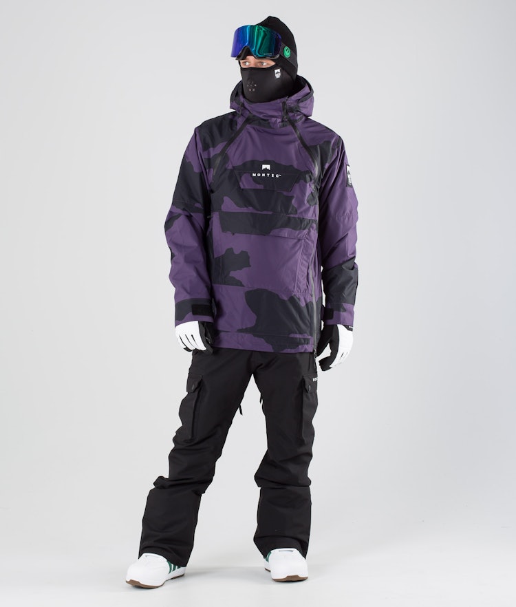 Montec Doom 2019 Kurtka Snowboardowa Mężczyźni Grape Camo
