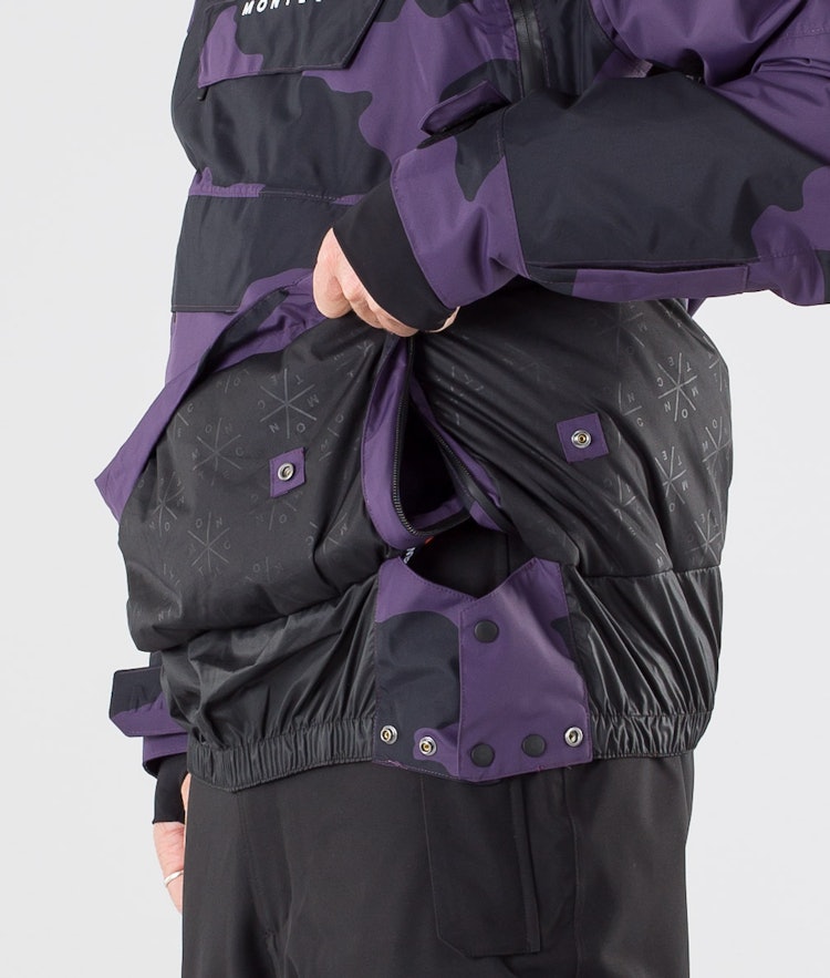 Doom 2019 Snowboard Jacket Men Grape Camo, Image 10 of 16