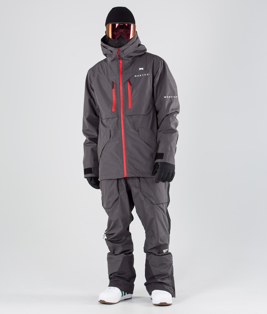 Montec Fenix Snowboard Jacket Pearl Fire/Red