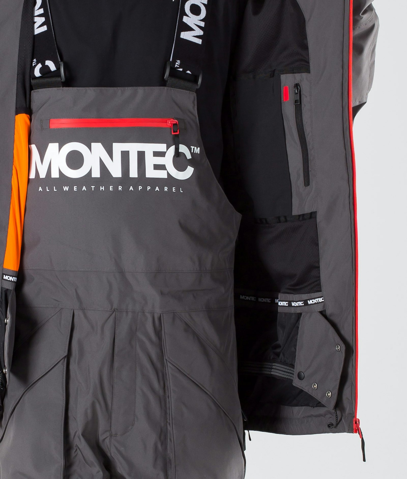 Montec Fenix Snowboard jas Heren Pearl Fire/Red
