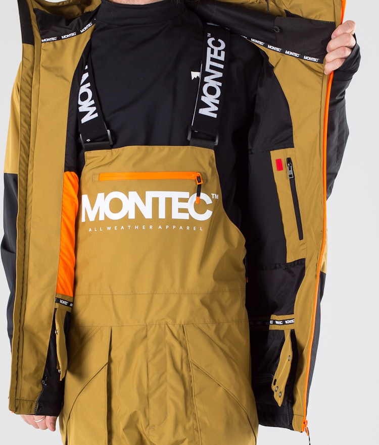 Montec Fenix Veste Snowboard Homme Gold/Black