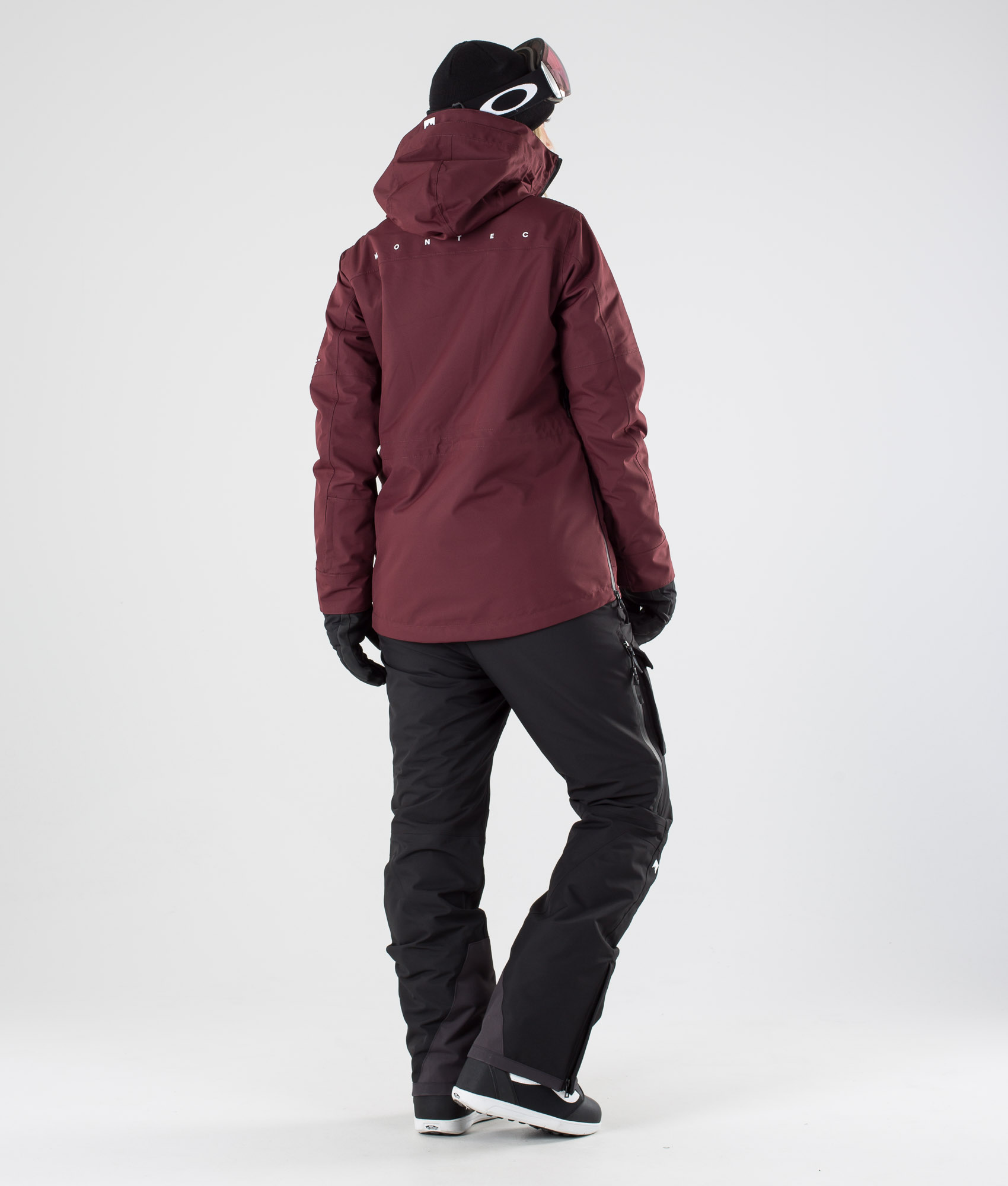 burgundy snowboard jacket