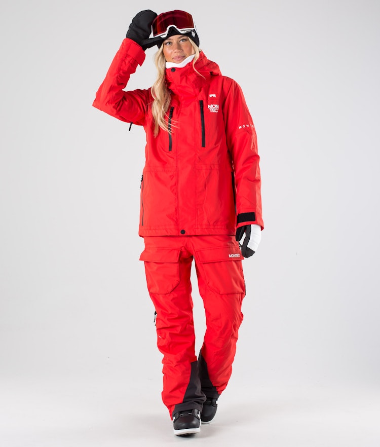 Montec Fawk W 2019 Snowboardjacka Kvinna Red