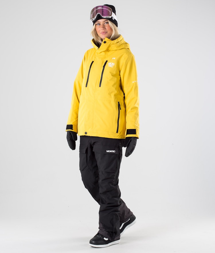 Fawk W 2019 Snowboardjacke Damen Yellow, Bild 10 von 11
