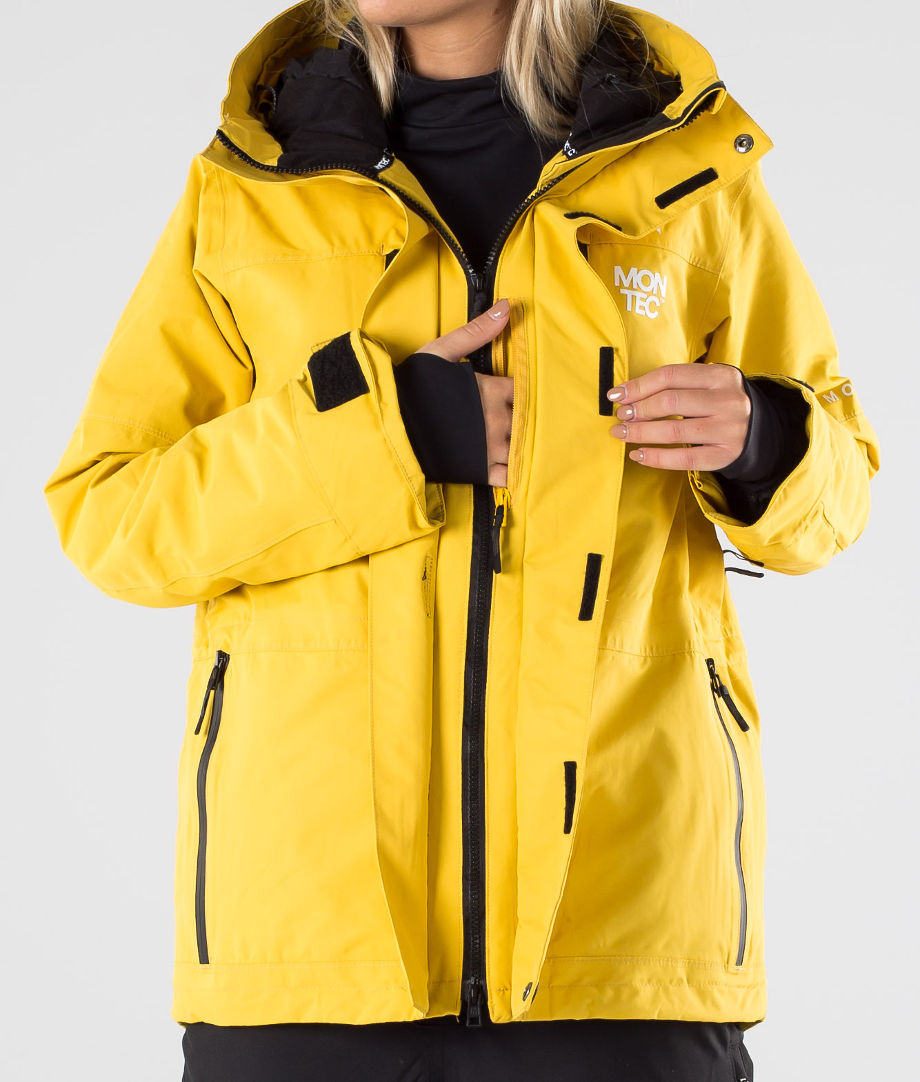 mustard ski jacket womens
