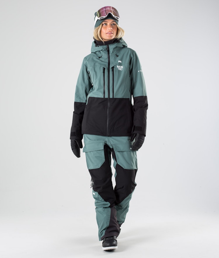 Moss W 2019 Veste Snowboard Femme Atlantic/Black, Image 10 sur 11